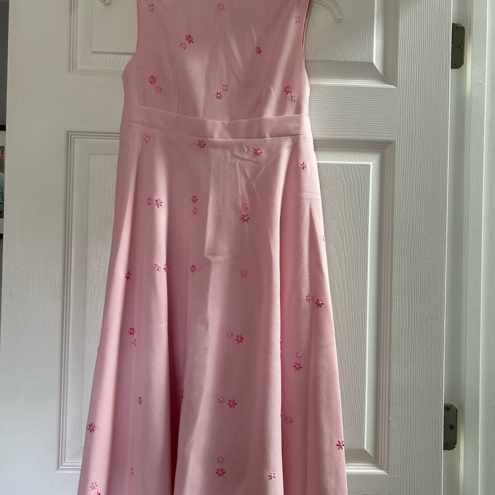 Pink Floral Kids Dress